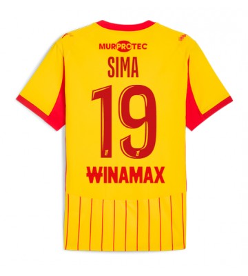 RC Lens Abdallah Sima #19 Domácí Dres 2025-26 Krátkým Rukávem RC Lens Abdallah Sima #19 Domácí Dres 2025-26 Krátkým Rukávem